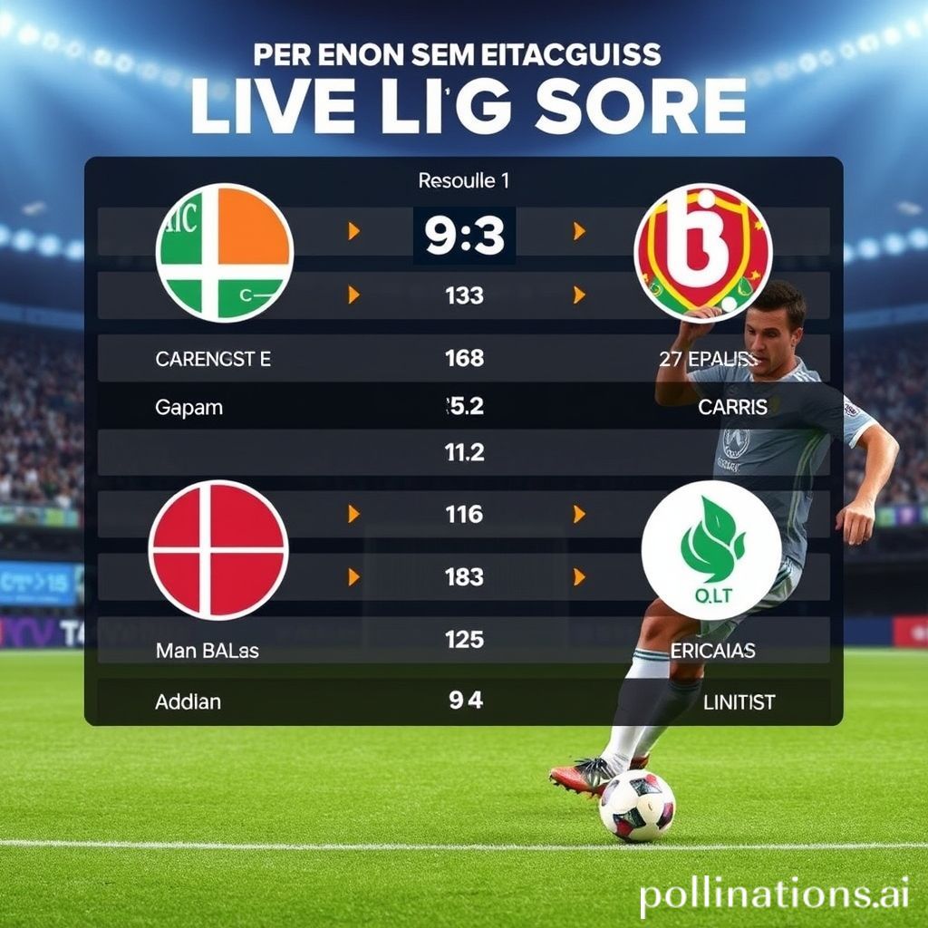 Peran Penting Situs Live Score Dalam Industri Sepak Bola